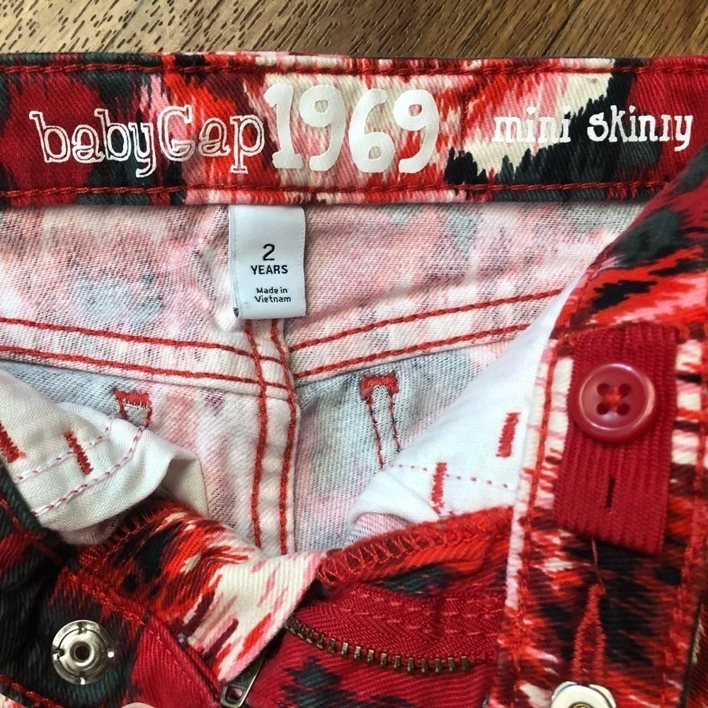 Gap Serious Stretch Rose Print Mini Skinny Jeans